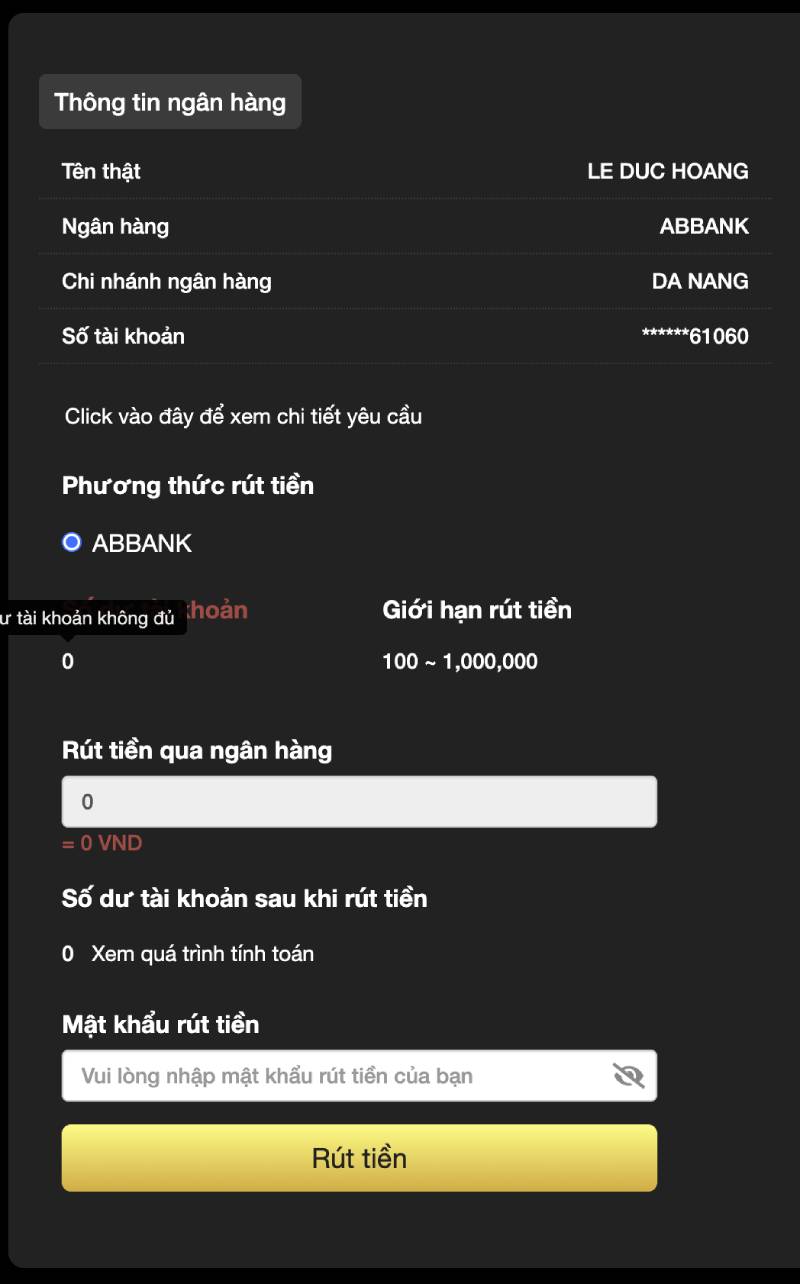 Hướng Dẫn Rút Tiền 89bet Rõ Từng Bước, Nhanh Từng Giây 3 Các bước thực hiện rút tiền tại 89bet đầy đủ